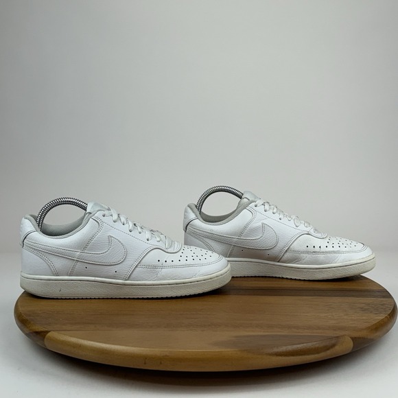 Womens Nike Court Vision Low White Leather Casual Lace Up Sneakers Shoes Size‎ 7 - Picture 1 of 11